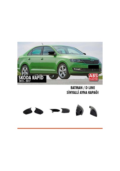 Rapid Batman Ayna Kapağı Piano Black / 2015-2017 Sinyalli