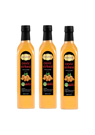 Hanzade Bitkisel Ceviz Sirkesi 3 x 500 ML