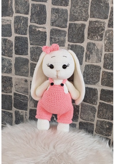 Amigurumi Tavşan Oyuncak - 23 Cm Pembe