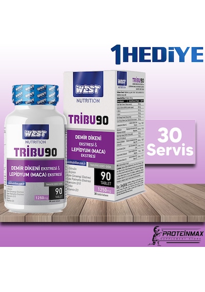 West Nutrition Tribu90 Demir Dikeni & Lepidyum 1250 Mg. 90 Tablet-Tribulus Pillbox Hap Kutusu West Nutrition Tribu90 Demir Dikeni & Lepidyum 1250 Mg. 90 Tablet-Tribulus Pillbox Hap Kutusu