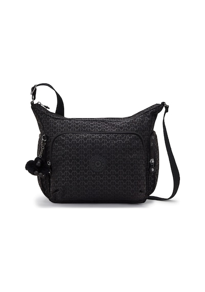 Kipling Kıplıng Gabb Orta Boy Omuz Çantası Siyah Sıgnature Emb Siyah