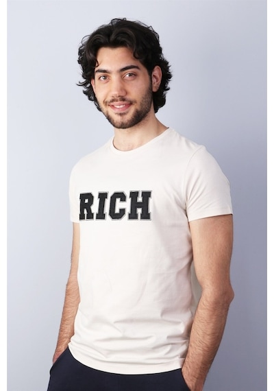 Rich Erkek Nakış Baskılı T-Shirt (485677105)