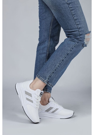 Jump 29964 Phlon Hafif Taban Bağcıklı Unisex Spor Ayakkabı Beyaz Beyaz