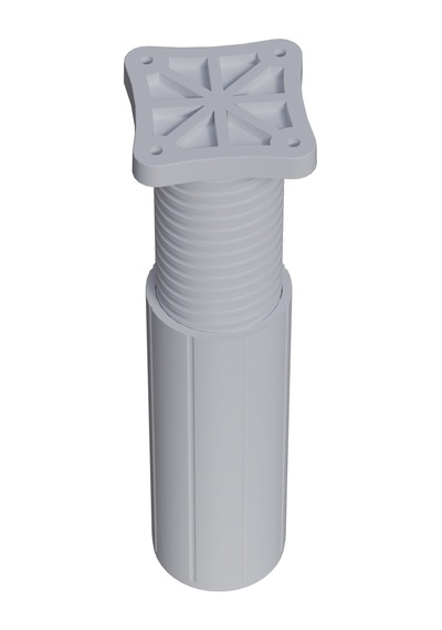 Cateksss 13,5-21 Cm Tablalı Gizli Ayarlı Ayak Beyaz - 16 Lı Paket