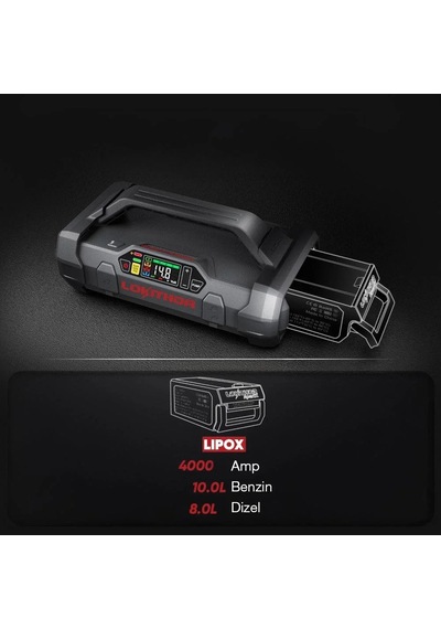 Lokithor Lıpox 14.8volt Li-polimer 4000a Gücü Apartx İle Uyumlu Yedek Akü