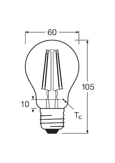 Osram Led Flament 7.5w Kırık Beyaz Işık E27