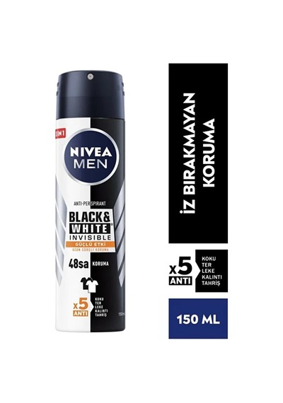 Deodorant Sprey & Invisible Black White Ultimate İmpact Erkek 150 Ml