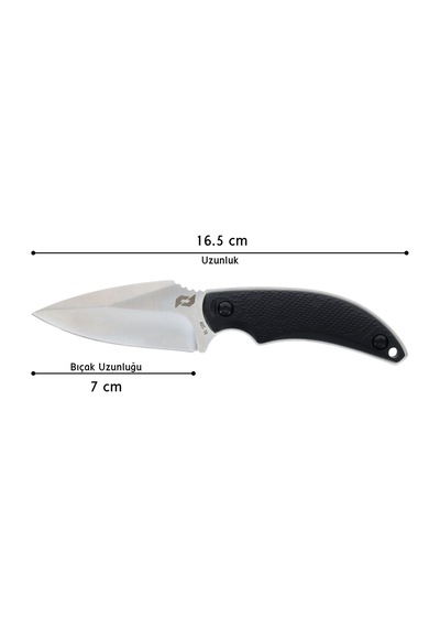 Schrade Usa Adder Fıxed Blade Boyun Kamp Bıçağı 1182521 Siyah