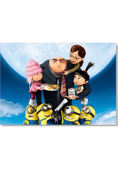 Cakasepetim En Sevdiğim Kötü Adam Çizgi Film Ahşap Mdf Tablo