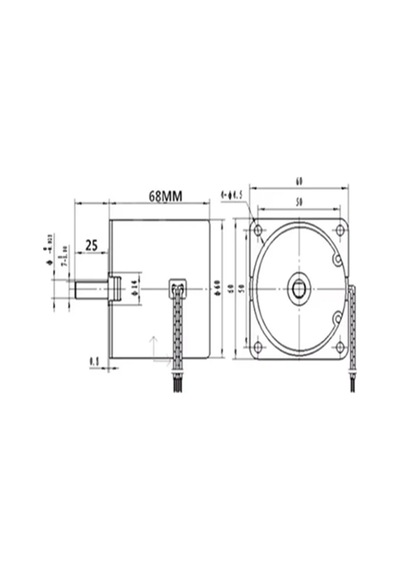 68 Ktyz 28w 10rpm 220v Ac Senkron Motor