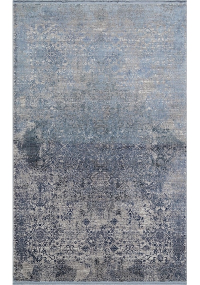 Hoom Rugs Franko Dyed Fsd 01 Marine Viskon & Akrilik Yüksek Dokulu Modern Salon Halısı Mavi
