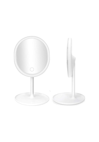 Işıklı Makyaj Aynası, Dokunmatik Kontrol, Usb Şarjlı, Masa Üstü, Beyaz Oval Belirtilmemiş