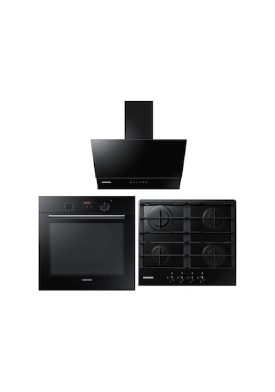 Samsung NV60K5140BB - NA64N7100AB - NK24N7060VB Siyah Ankastre Set