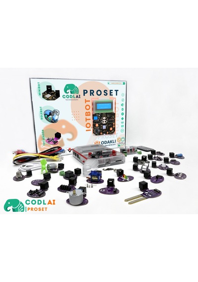 Codlaı Proset Profesyonel Robotik Kodlama Eğitim Seti - Esp32 Iot İleri Seviye Stem Tam Teşekküllü Kit - Kozmik Mor