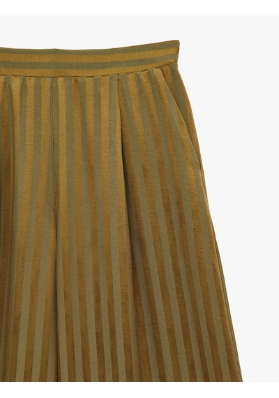 Koton Beli Lastikli Cepli Yüksek Bel Çizgili Geniş Paça Saten Pantolon Haki Çizgili 6sak40293uw Koton Beli Lastikli Cepli Yüksek Bel Çizgili Geniş Paça Saten Pantolon Haki Çizgili 6sak40293uw