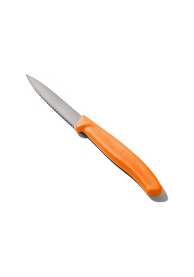 Victorinox 6.7636.L119 8 CM Tırtıklı Soyma Bıçağı Turuncu