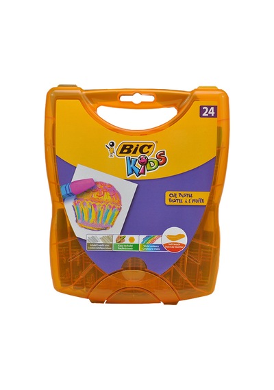 Bıc Bıc Yağlı Pastel 24 Renk Sert Plastik Kutu