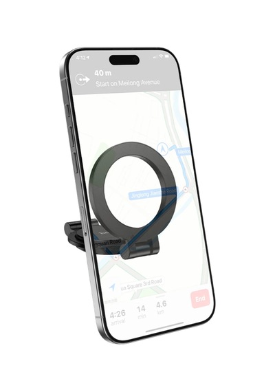 Hoco. H98 Rider Yapışkanlı Katlanabilir Manyetik Magsafe Araç Tutucu - Siyah