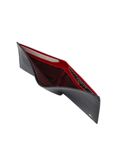 Tergan S1ce00001654 Hakiki Deri Erkek Cüzdan Lacivert - Kırmızı
