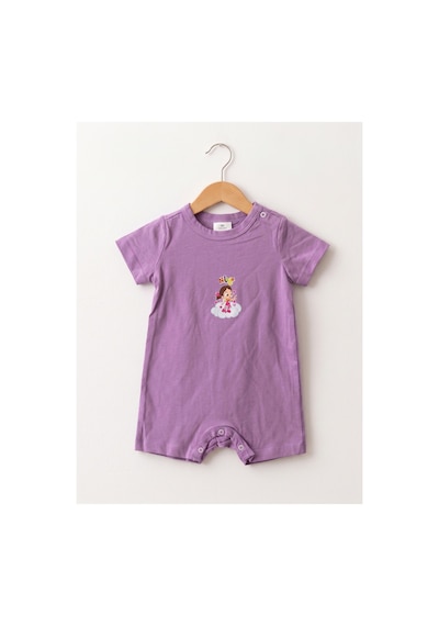 Fuar Baby Miniklere Özel Kız & Erkek Bebek Pamuklu Kısa Paça Tulum Kız Desenli
