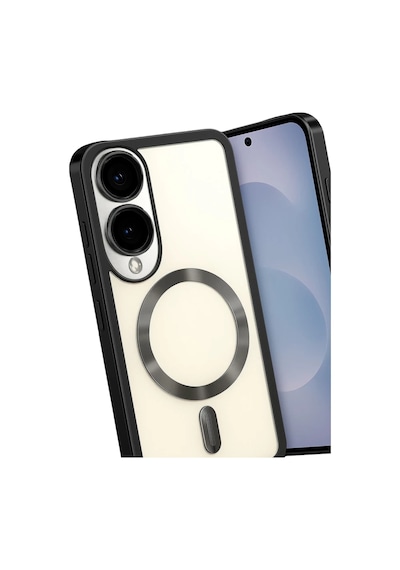 Samsung Galaxy S25 Uyumlu Edge Kross Magneticsafe Kapak - Siyah