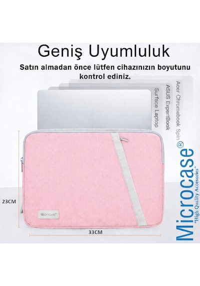 Huawei Matepad 11.5 2025 Sleeve Tipi 10-11 '' Tablet Çantası Pembe Al5538 Laptop Çantası
