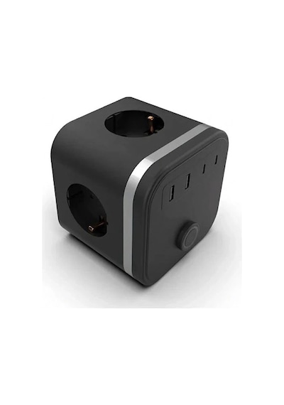 Termal Akım Korumalı Isıya Dayanıklı 3 Lü Duvar Tipi Priz 2x Usb 2x Typce 3680 W 11318708