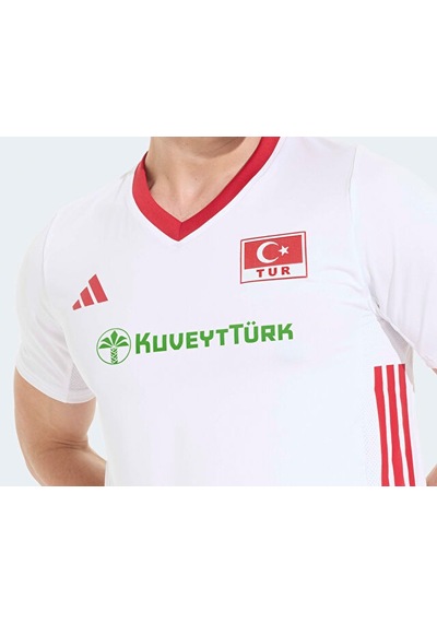 Adidas Türkiye Voleybol Milli Takım Forması Türkiye Erkek Voleybol Milli Takım Forması Km7472 Beyaz