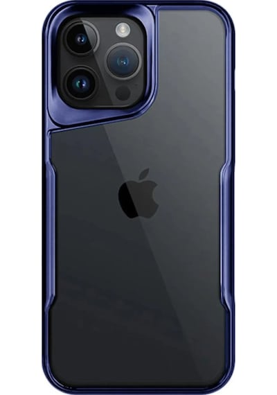 Newface - 841 - İphone 14 Pro Max Kılıf Boyi Silikon Kapak - Kmrsfres - - Lacivert