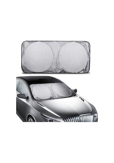 Polham 142x67 Cm Universal Araç İçi Ön Cam Güneş Koruyucu Branda, Sedan, Suv Ve Hatchback Uyumlu