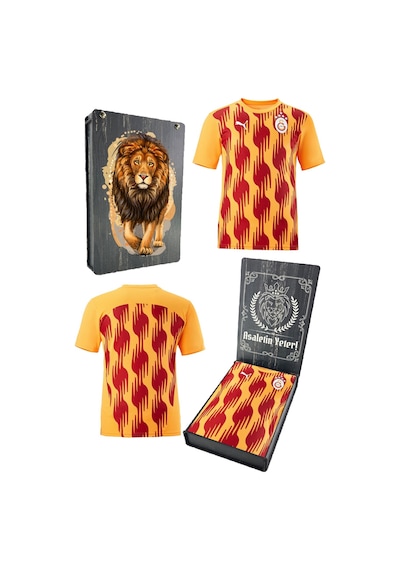 Galatasaray Lisanslı Sıfır Yaka A Takım Antrenman 5 Yıldızlı T-shirt Gs Aslan Baskılı Ahşap Kutulu Kırmızı - Pembe Galatasaray Lisanslı Sıfır Yaka A Takım Antrenman 5 Yıldızlı T-shirt Gs Aslan Baskılı Ahşap Kutulu Kırmızı - Pembe