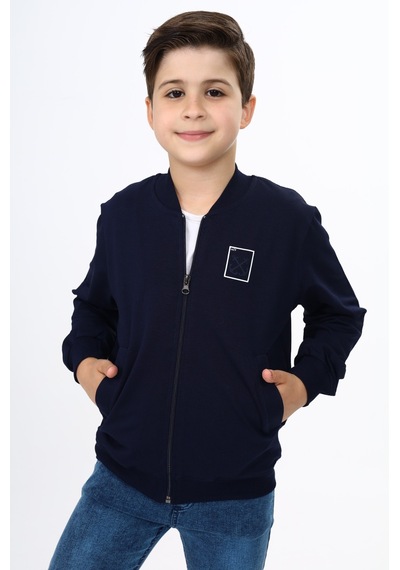 Toontoy Kids Toontoy Erkek Çocuk Kolej Yaka Fermuarlı Cepli Nakış Baskılı Örme Hırka - 2 İplik Lacivert Toontoy Kids Toontoy Erkek Çocuk Kolej Yaka Fermuarlı Cepli Nakış Baskılı Örme Hırka - 2 İplik Lacivert