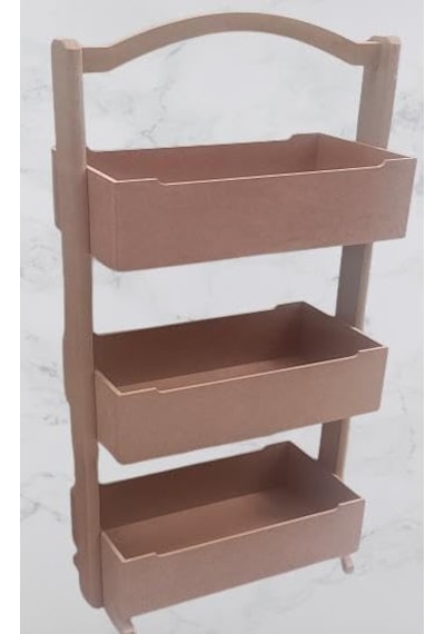 Hobi 90304 Raf Terek 3 Lü Geniş İç Hacimli Cnc Kesim Ahşap Mdf Ham El Yapım Diğer