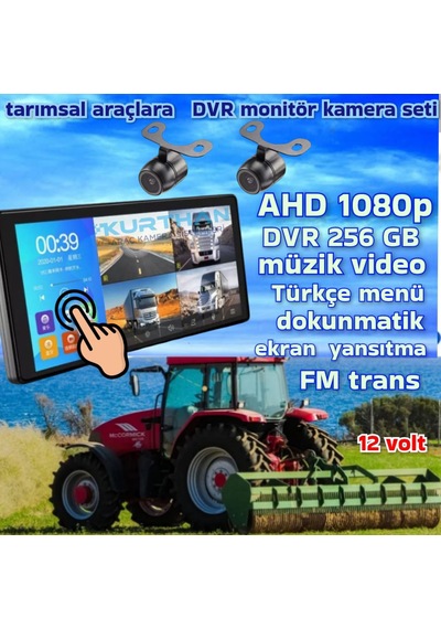 2 Adet 1080p Ahd 150'' Kelebek Kamera Dvr Dokunmatik Ekran Video Müzik 12 Volt