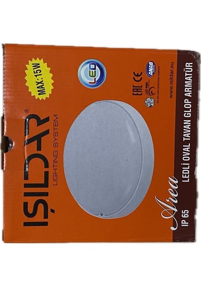 Işıldar 4431 Area 15w Ledli Küçük Beyaz Tavan Armatürü Gri
