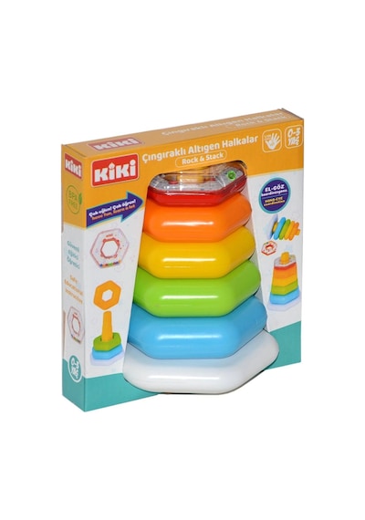 Ae-1510 Kiki Çıngıraklı Altıgen Halkalar Turuncu
