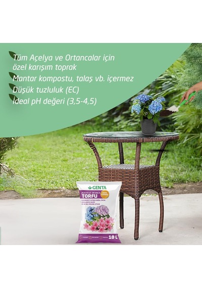 Genta Ortanca Ve Açelya Toprağı 10 Lt 0,250