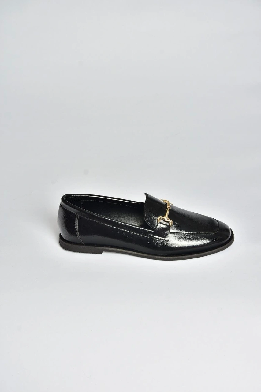 Fox Shoes V404360360 Siyah Rustik Günlük Kadın Ayakkabı Siyah-rustik
