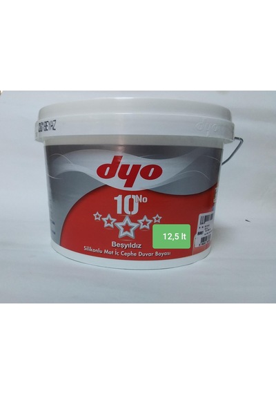 DYO BEŞYILDIZ SİLİKONLU MAT 20 KG BEYAZ 0001