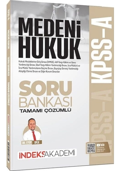 İndeks Akademi Kpss A Grubu Medeni Hukuk Soru Bankası Çözümlü - Eyüp İpek