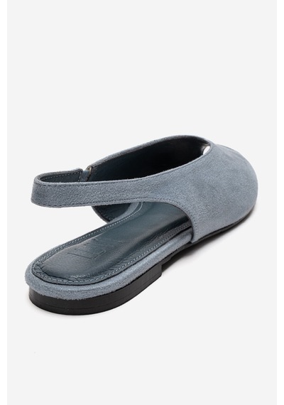 Luvishoes Serına Bebe Mavi Süet Kadın Sandalet