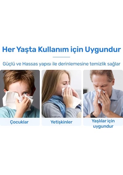 Npo Nicefeel Nj159 Profesyonel Temizleme Şarjlı Taşınabilir Nazal Bakım Burun Duşu