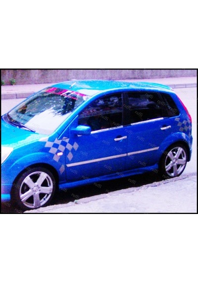Ford Fiesta Krom Cam Çıtası 4 Prç. 2002-2008 P. Çelik Ford Fiesta Krom Cam Çıtası 4 Prç. 2002-2008 P. Çelik