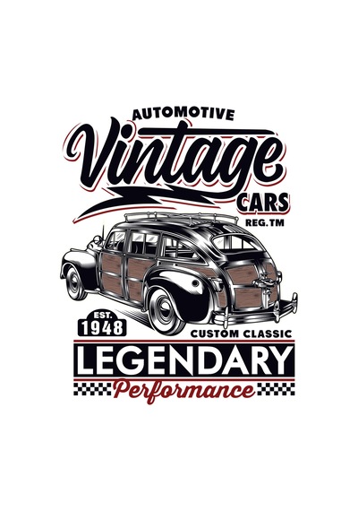 Paybuy Kadın Vintage Otomotif Araçları Efsanesi Baskılı Kısa Kollu Rahat Beyaz
