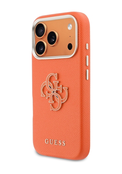 Apple Uyumlu iPhone 17 Pro Max Kılıf Guess Lisanslı 4g Büyük Metal Kamera Çerçeveli Pu Deri Resin Kapak Turuncu Apple Uyumlu iPhone 17 Pro Max Kılıf Guess Lisanslı 4g Büyük Metal Kamera Çerçeveli Pu Deri Resin Kapak Turuncu
