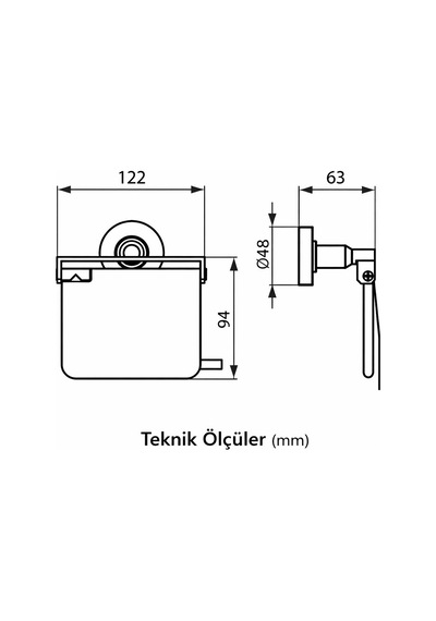 Ideal Standard Iom Tuvalet Kağıtlığı-krom krom