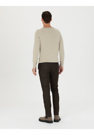 Pierre Cardin Erkek Kahverengi Kanvas / Chino Pantolon 50278130-vr029 Kahverengi