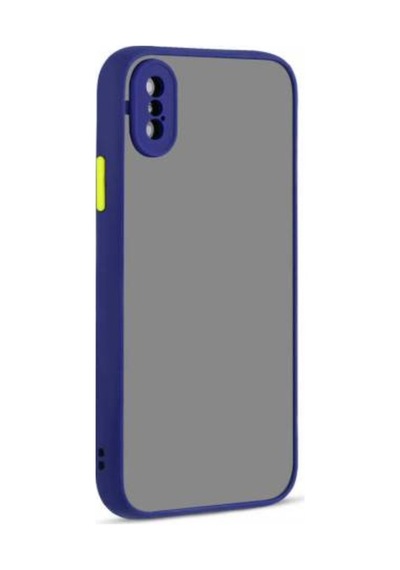 Apple Uyumlu iPhone X Kılıf Zore Hux Düğme Ve Kapak Zıt Renk Kılıf