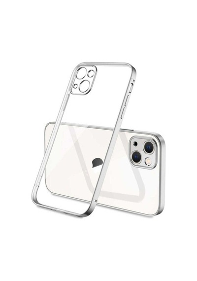 Apple Uyumlu iPhone 13 Kılıf Zore Gbox Kapak Gümüş