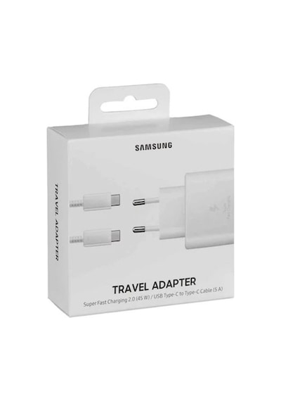 Samsung Uyumlu Ep-Ta845X 45W Şarj Adaptörü Ve Kablo (Beyaz)